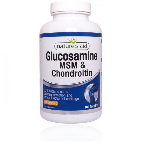 Glucosamine 500mg, MSM 500mg + Chondroitin 100mg (with Vit C)